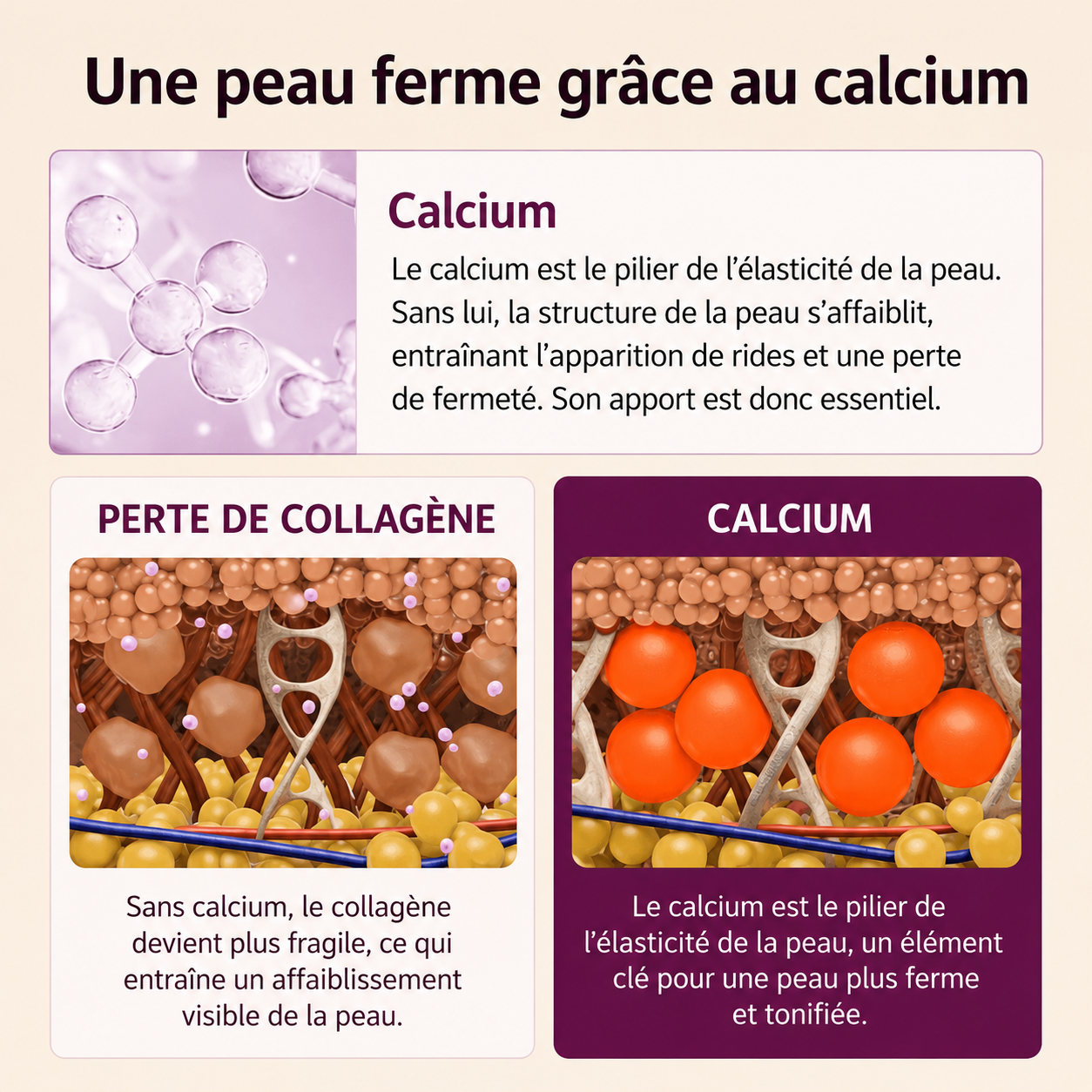Stick anti-âge au calcium